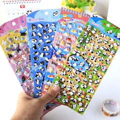 Penguin Bubble Sticker Cute Animal Foam Sticker Children's Growth Zoo Phone Sticker Bubble Sticker