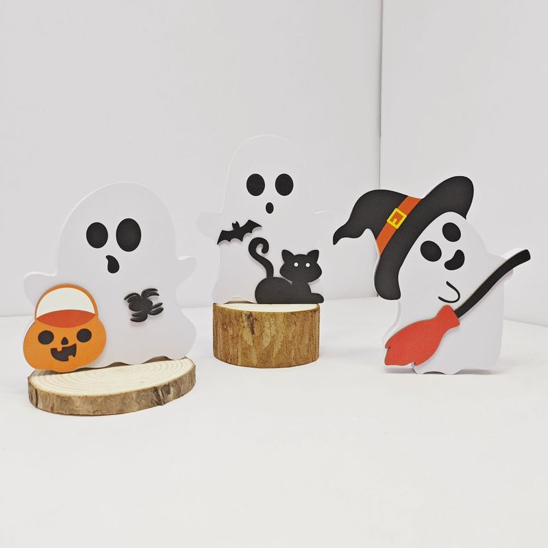 国境を越えたアマゾンの売れ筋ハロウィンパーソナライズされたホームフラワーポットオーナメントホリデーパーティークリエイティブホワイトかわいいゴースト|undefined