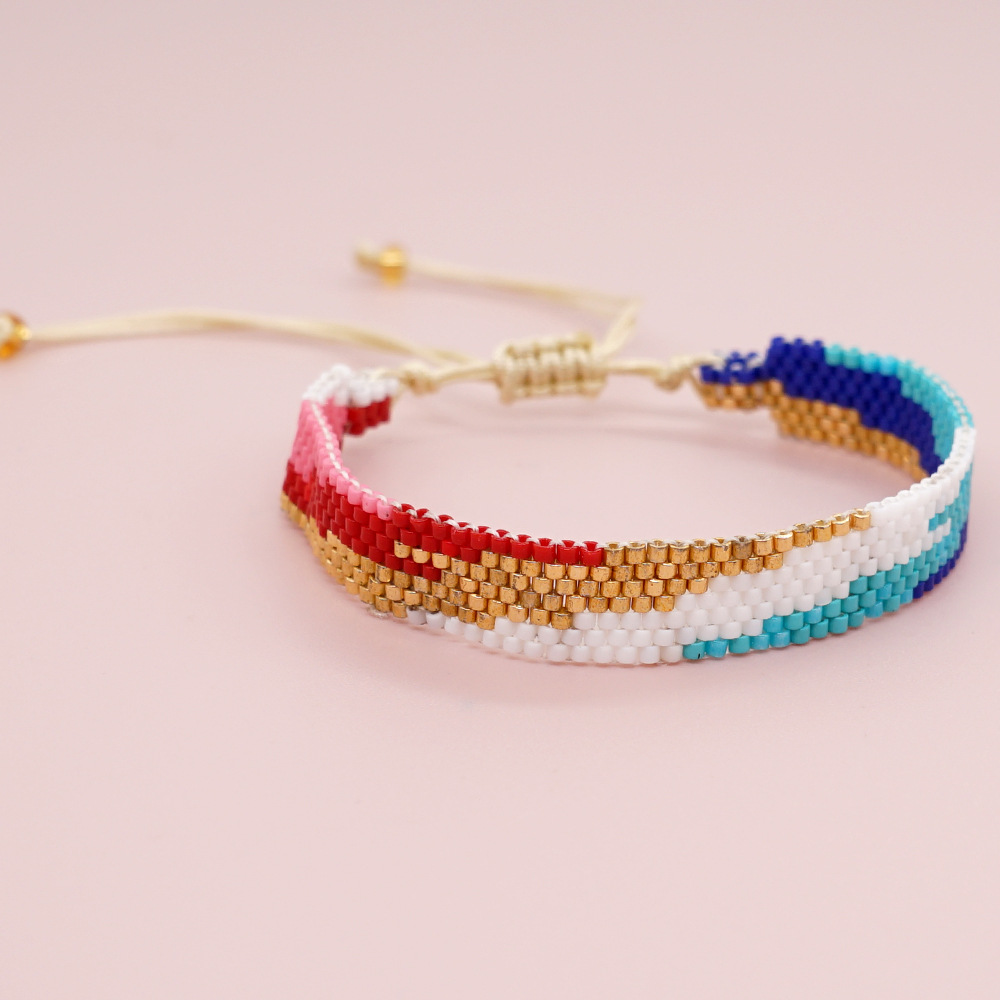 1 Piece Bohemian Geometric Glass Irregular Tassel Womenu0027S Bracelets