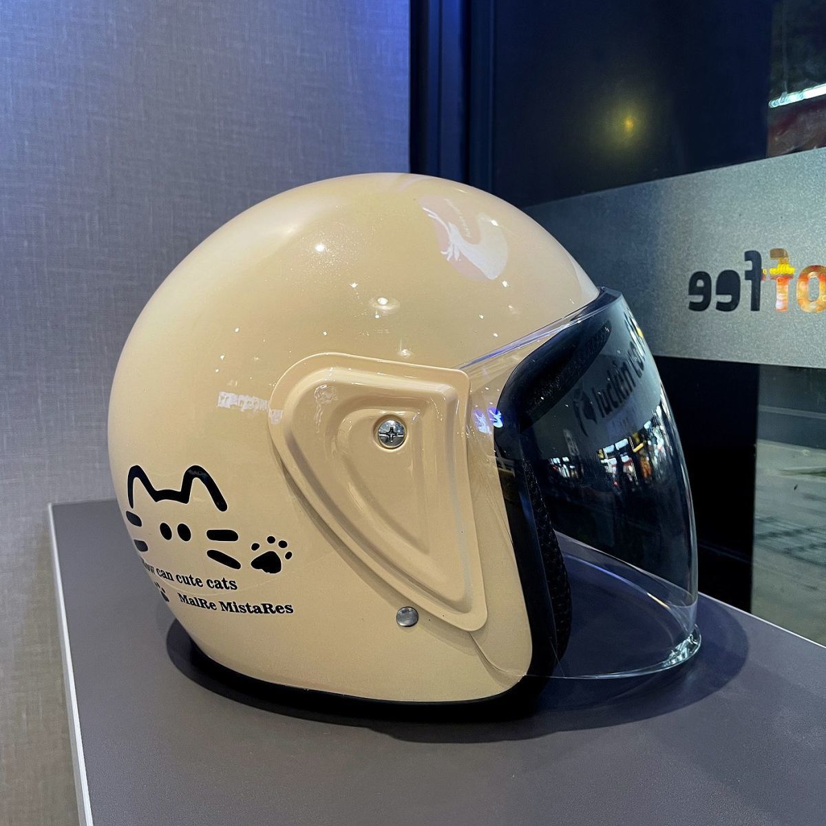 Winter Electric Motorcycle Helmet 3C Certified Cat Ear