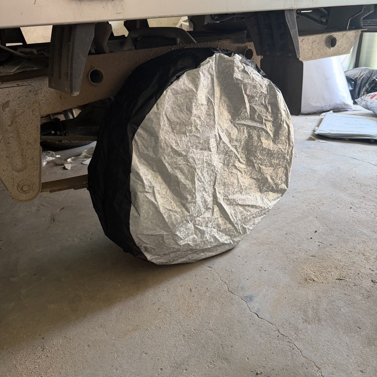 Car tire rain and sun protection cover, anti-freeze spare tire protective cover, anti-dog urine dustproof tire cover