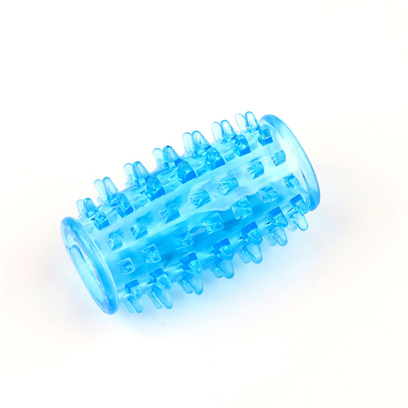 Caterpillar TPE Locking Cock Ring, Transparent Slip-on Delay Ring for Men — detail image 4