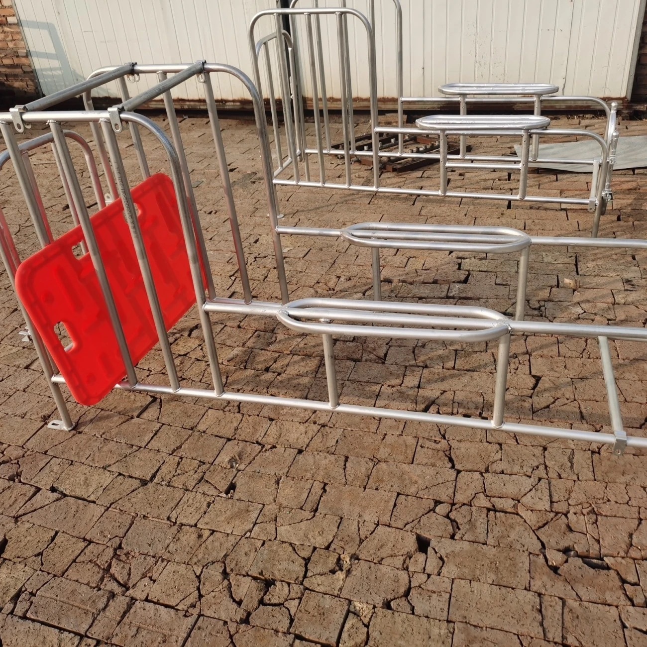 Rack de semilla de cerdas elevación rack de semilla de cerdo pie bajo rack de semilla de suelo galvanizado en caliente soporte de recolección de semilla