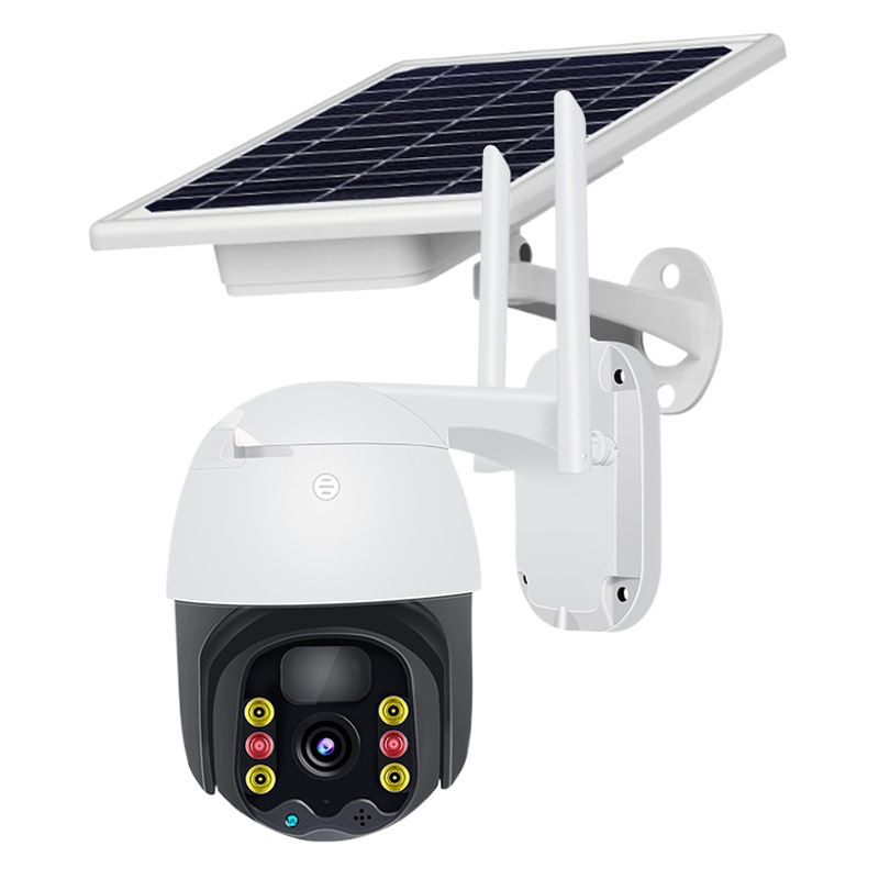 Al Aire Libre 4G cámara de vigilancia HD visión nocturna inteligente 360 grados bola giratoria máquina inalámbrica WiFi solar vigilancia