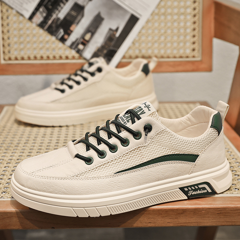 Sports fashionable thin breathable white sneakers