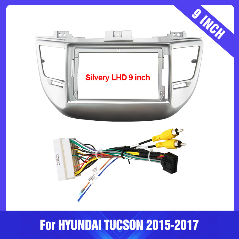 Car Central Control Large Screen Navigation Face Frame Versatile Frame Modification Panel Suitable for 15-17 Hyundai Tucson