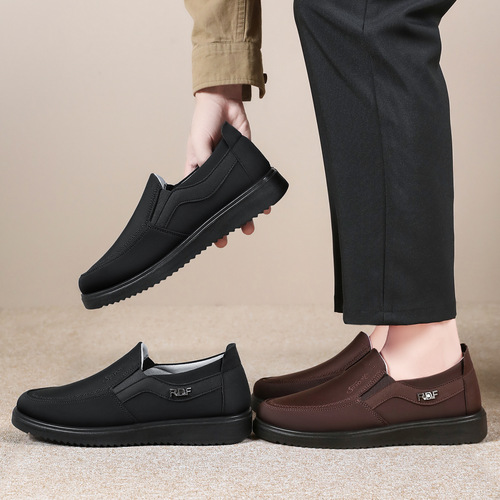 Men's Spring New Stylish Slip-On Shoes, Comfortable Soft Sole, Old Beijing Cloth Shoes