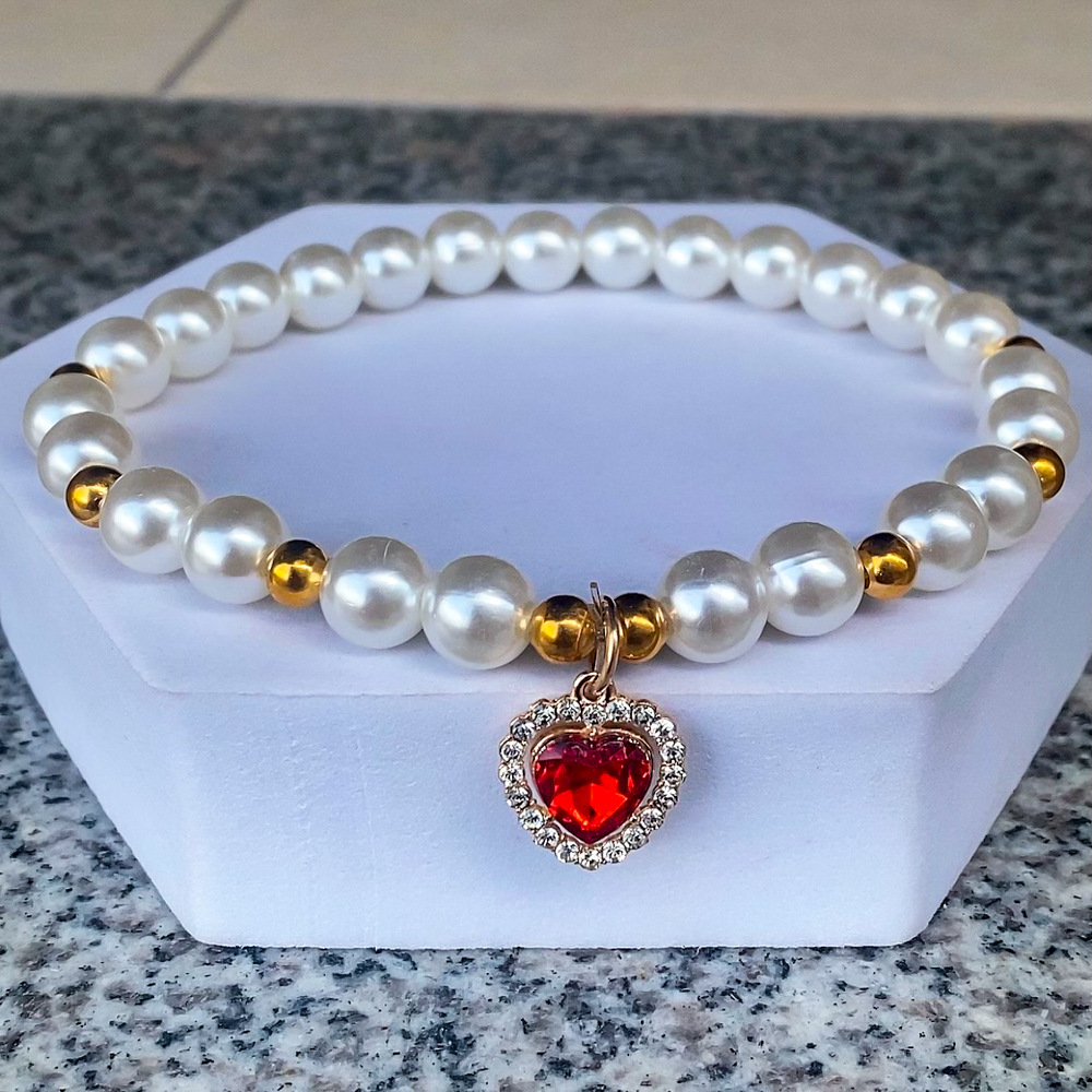 다이아몬드 엣지 하트 [레드]