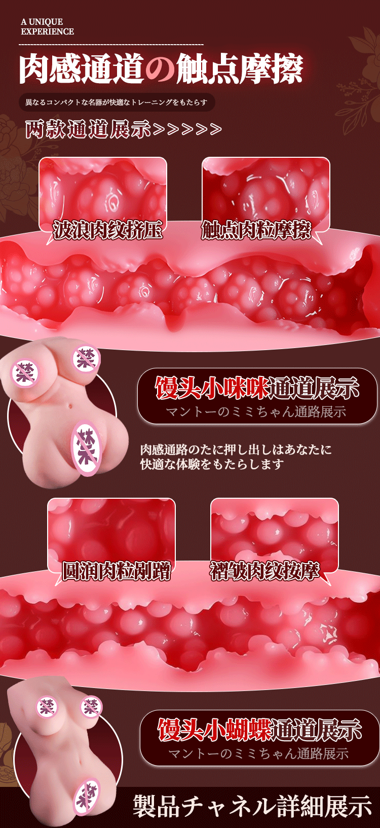 Jiuai Half-Body TPE Doll Male Masturbator with Realistic Breast Mold, Manual Use — detail image 23