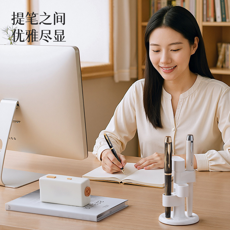 【オリジナル】回転筆立て化粧ブラシ収納筒分格テーブル化粧品収納棚トイレ歯ブラシホルダー