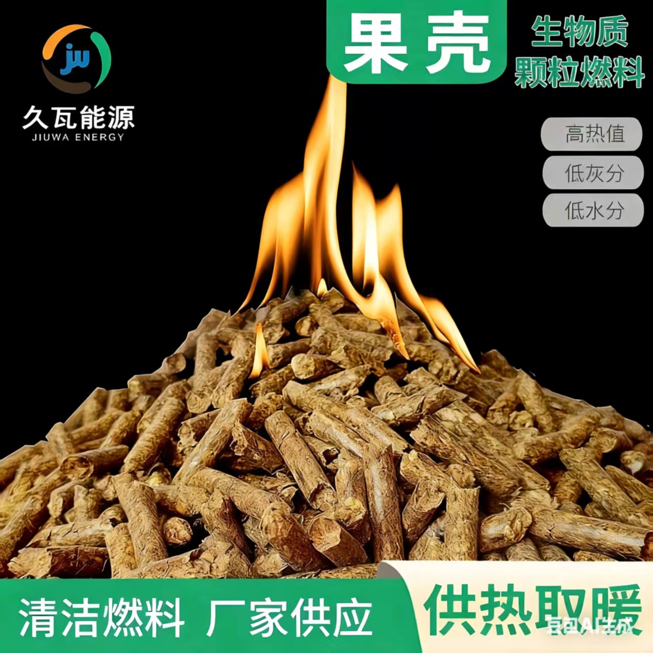 核桃壳生物质颗粒甘肃直供花生壳颗粒燃料桃壳颗粒工业锅炉颗粒