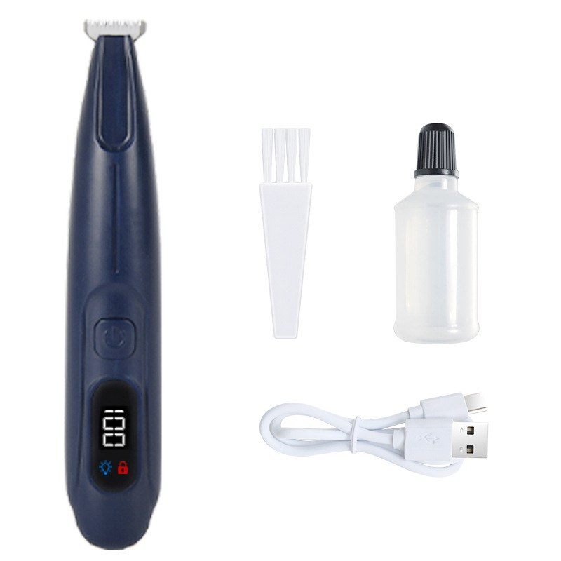 Con luz LED, cuchillo para afeitar los pies a prueba de agua, cortador eléctrico especial para afeitar los pies para gatos