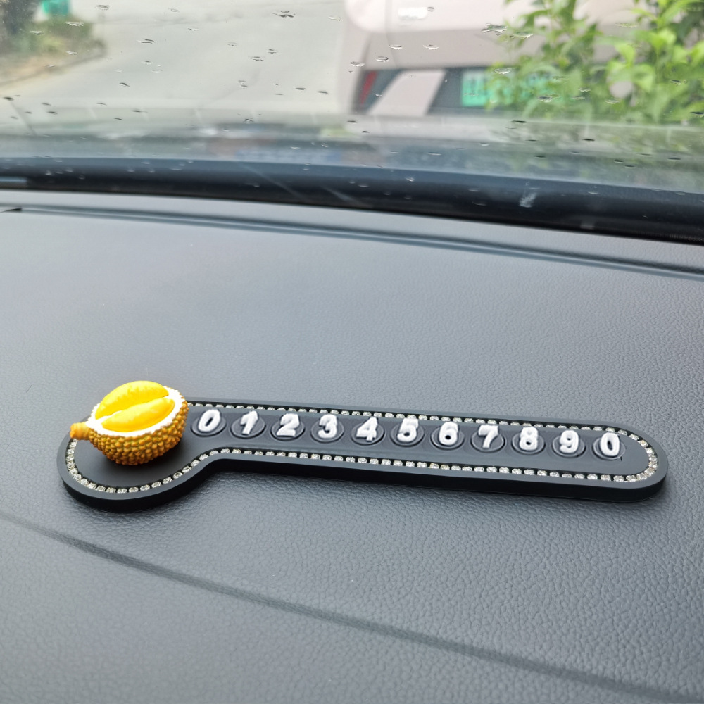 Placas de estacionamiento temporales de automóviles mujeres lindas tarjetas telefónicas de automóviles tarjetas de número de teléfono móvil adornos de decoración