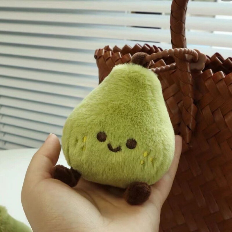 Pear Dream Comes True Bag Pendant Cute Little Pear Plush Doll School Bag Pendant Ins Style Duck Pear Plush Doll