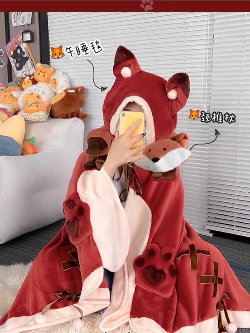 Foreign Trade Cross-border Internet Celebrant Live Broadcast Korean Sweet Coral Fleece Pajamas Autumn and Winter Large Size Flannel Nightgown Home Clothes for Women