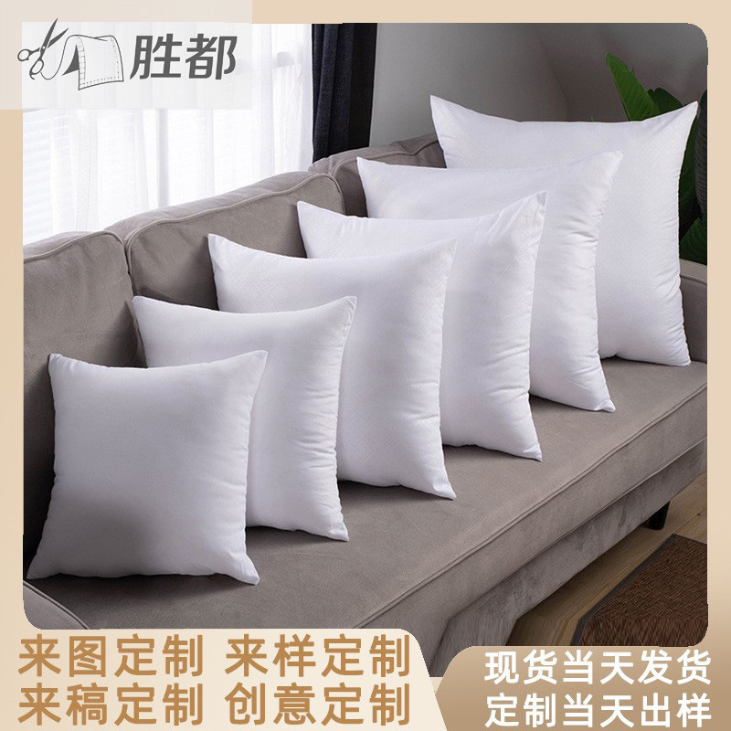 Shengdu Pillow Core Brushed Fabric Cushion Core Sofa Cover Inner Core White Cushion Core Lumbar Support Inner Liner Cross-Border Wholesale