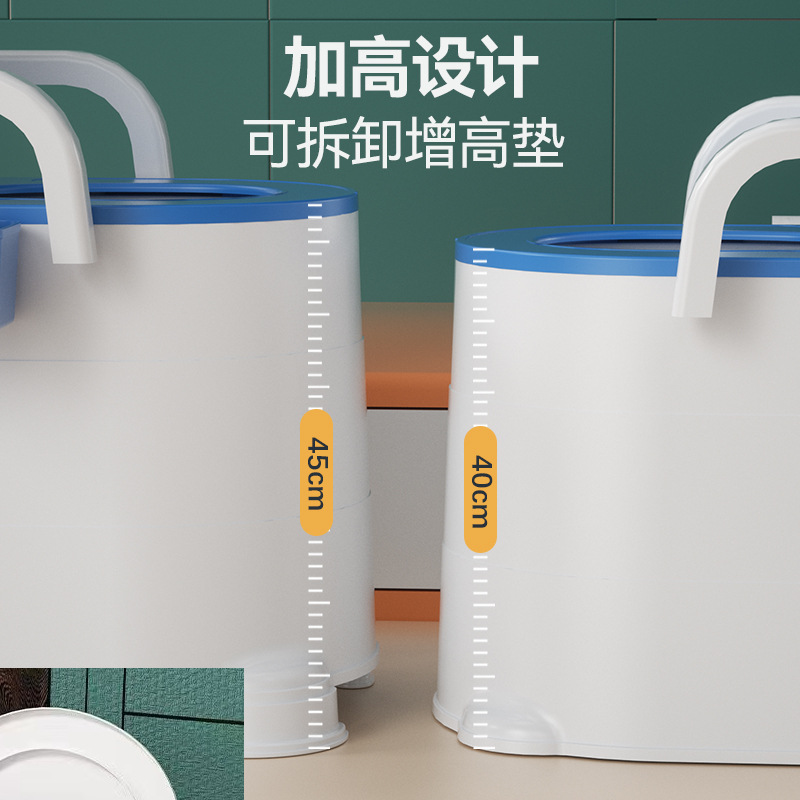 Inodoro extraíble, inodoro para ancianos, hogar portátil para mujeres embarazadas, silla en cuclillas para adultos, taburete para ancianos