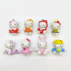 散財かわいい8種類の猫マーメイドウサギ蜂蜜公仔ケーキ装飾材料飾り人形