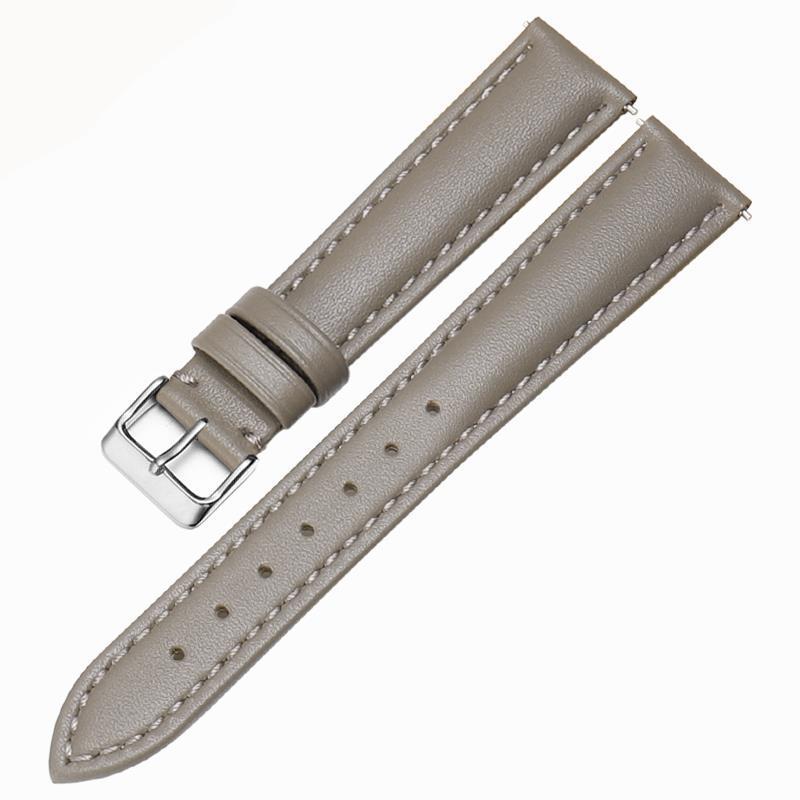 Pulseras de cuero ultra suaves de mujer botón blanco rojo cabeza de cuero de vaca hombre 12 14 16 18 19 20mm