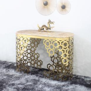 Post-modern Accessible Luxury Entrance Cabinet Door Hall Simple Modern Console Hotel Corridor Aisle Entrance Table Against the Wall Strip Case
