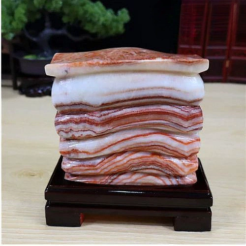 Оптовая продажа натуральный свиной камень украшение Гуанси свиной камень сырой камень натуральный узор странный камень домашний маятник