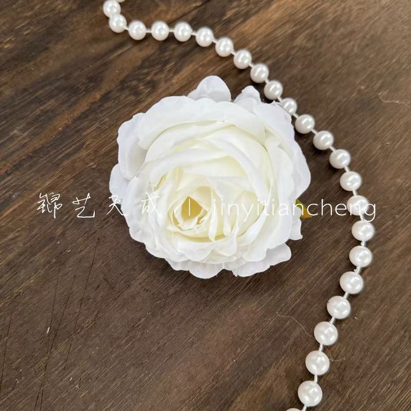 包芯玫瑰花朵雪山玫瑰花头 花墙车头道具花diy材料服装头饰假花|undefined