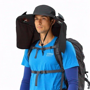 Summer Solar Charging Fan Hat for Men Outdoor Mountaineering and Farm Work Sunshade and Sun Protection Large Brim Fishing Fan Hat
