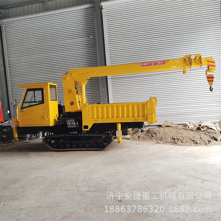 广东惠州橡胶履带随车吊 多功能随车吊运输车 园林移树随车吊