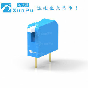 Xunpu DP-01-K-T 2.54 pitch in-line side dial/dial switch red blue black/color