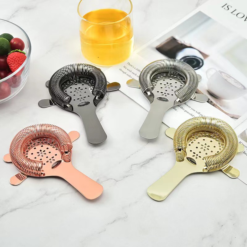 304 Stainless Steel Japanese-Style Plum Blossom-Shaped Filter, Cocktail Shaker, Ice Filter, Bar Cocktail Ice Separator, Strainer