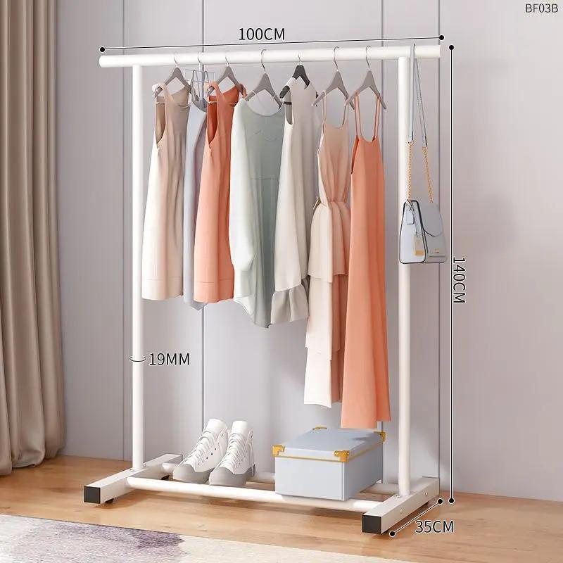 percha de ropa tipo piso para uso doméstico de alto grado colgar prendas de ropa rack varilla telescópica especial para balcón edredón