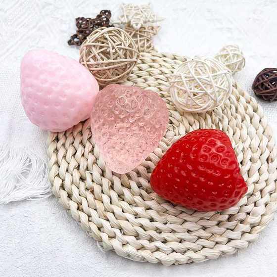 Little Red Riding Book Explosions A Big Strawberry Food Play Simulation Large Pinch Le Super Soft Mud Sense High Color Value Fruit Toy