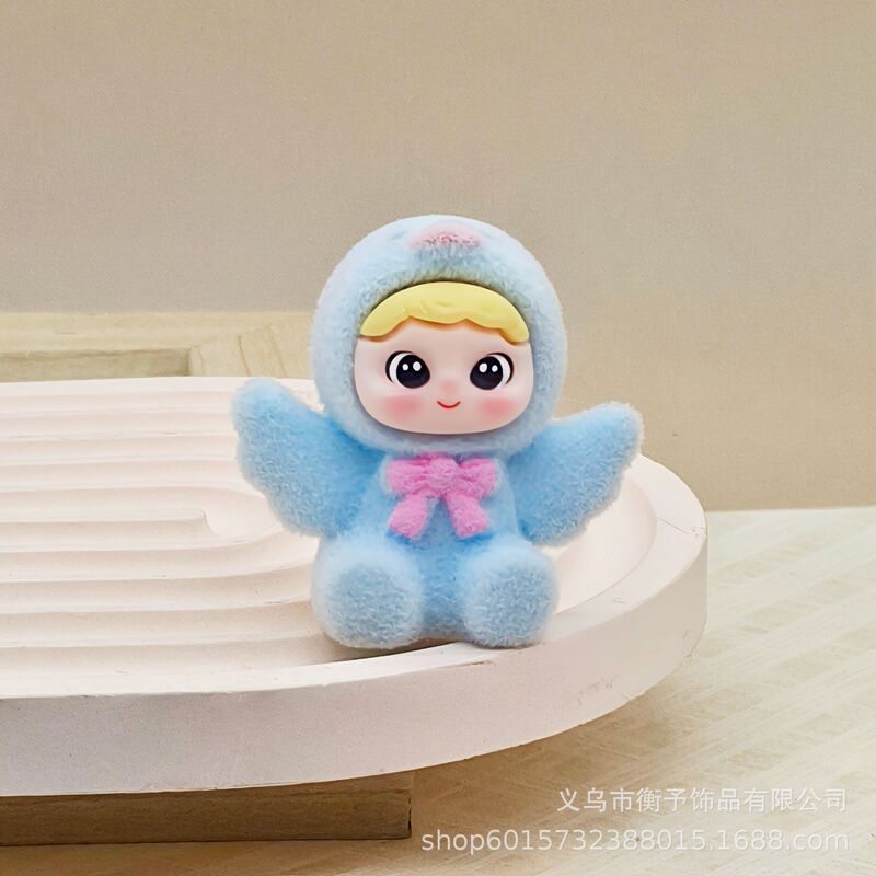 创意爆火植绒花丛小妖钥匙扣挂件可爱包包挂饰汽车车载小配饰批发|undefined