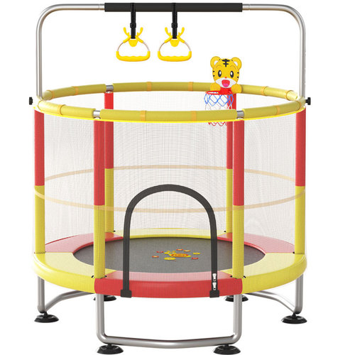 Children's trampoline home use indoor bounce bed kids toy baby tumbler small net jump bed wholesale