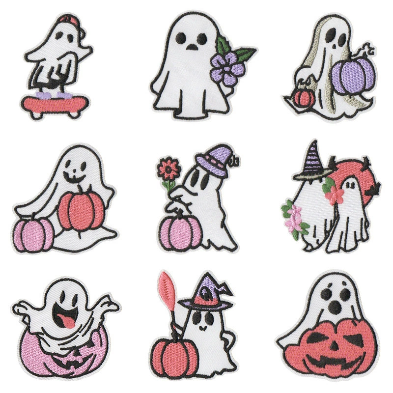 Cute ghost cartoon mobile phone, with embroidery, halloween