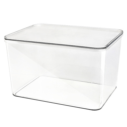 Transparent storage box organizing book box with lid moisture-proof sealed storage box storage box large book plastic storage box