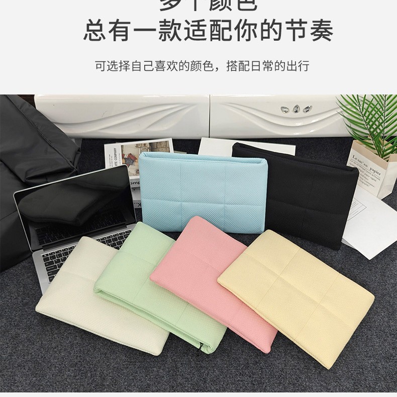Fashionable Women's Tablet Bag 2026 New Model Handheld Tablet Protective Case Solid Color Stylish Laptop Bag