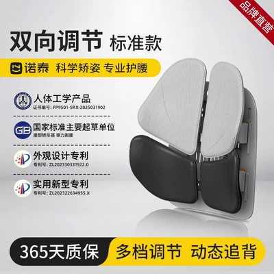 Nortech Ergonomic Lumbar Support Office Cushion Back Pad Lumbar Support Chair Cushion for Long Sitting Seat Lumbar Support