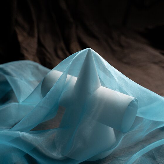 10D Ruyi yarn monofilament tulle Loilta high density organza polyester children's clothing hanfu dress women's clothing fabric