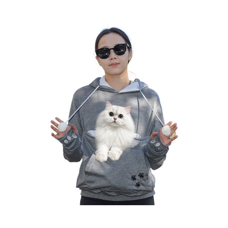 Otoño y invierno transfronterizos ropa de mujer europea mascota gato ropa de padres e hijos overcoat casual chaqueta con capuzas perros chaqueta de hombre