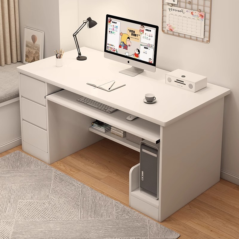 Desk Student Home Desk Desktop Student Learning Writing Desk Workbench Bedroom Computer Desk with Drawers