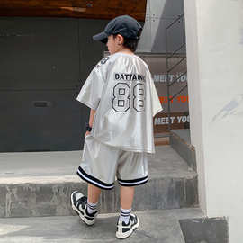 潮牌儿童篮球服套装夏装2026新款男童球衣中大童运动服两件套夏季
