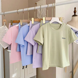 Boys' Quick-Drying Short-Sleeved Suit, Kidsren's Breathable Summer Girls' Mesh Sportswear, Medium and Large Kidsren's Quick-Drying Thin Clothing