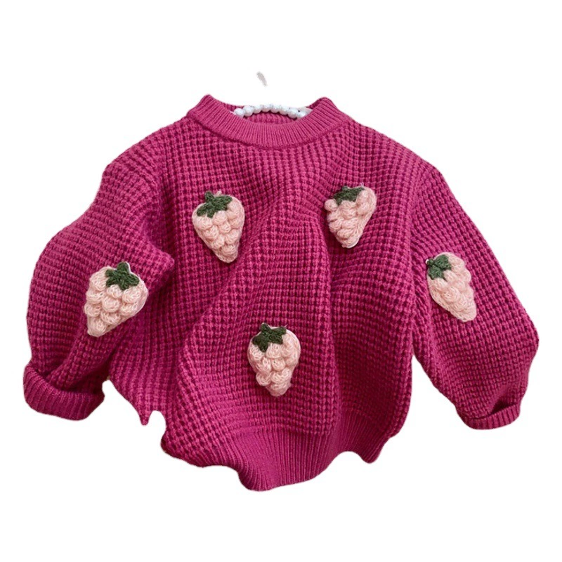 K-стиль 2024, детский осенний вязаный свитер с героями мультфильмов для девочек, верхний топ, модная детская одежда, утепленная куртка для малышей