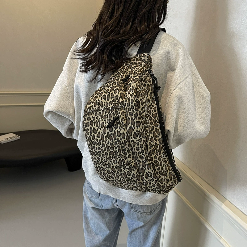 Capacious shoulder bag, chest bag for leisure