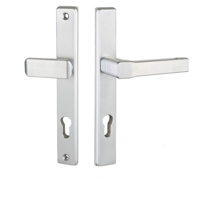 85 cerradura de la puerta de aleación de aluminio distancia del agujero de la cerradura de la manija de la altura de la puerta cerradura China del Sur B12 puente roto aluminio alta y baja puerta plana