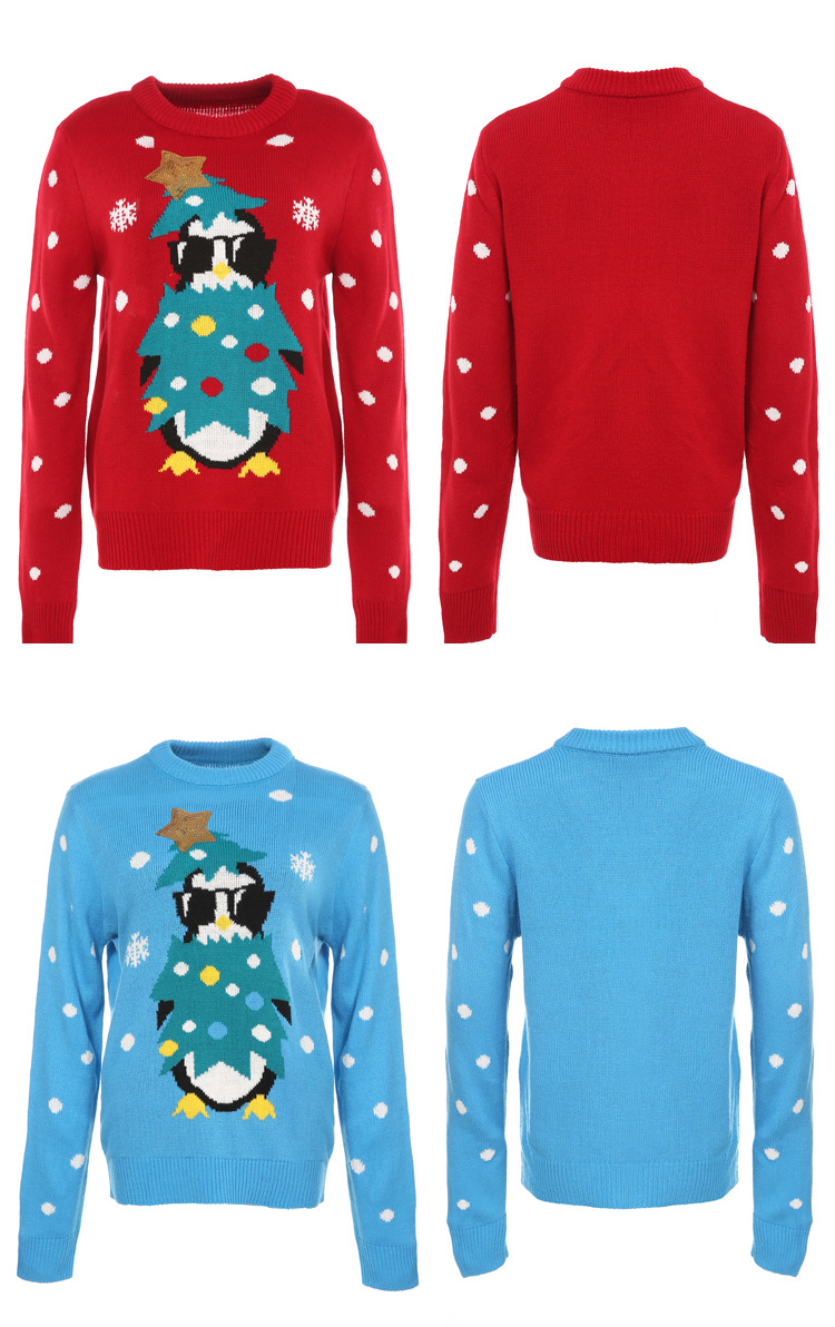 Christmas Sweater With Pullover Animal Woman Wholesale