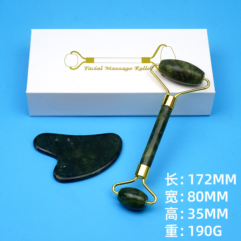 Fábrica al por mayor salón de belleza cuerpo entero espalda raspado masaje cara ojo Jade rodillo raspado tablero combinación traje