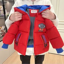 儿童冬季男童冬装棉服2025新款宝宝加绒棉加厚棉衣棉袄外套