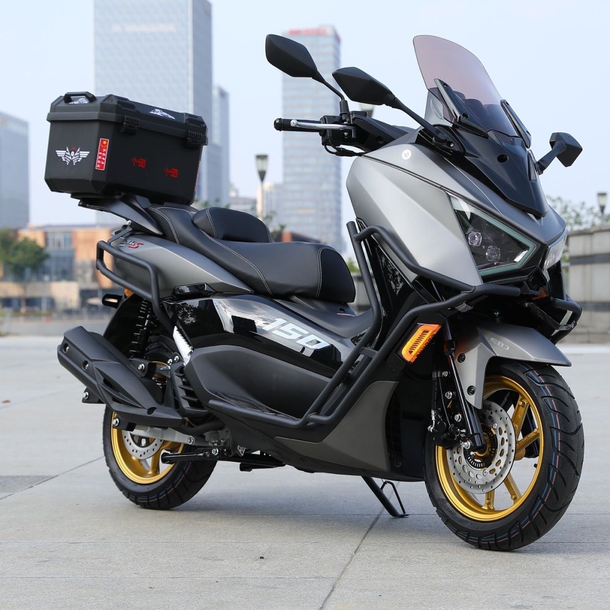 New Model Abs Warrior 4Th Generation 150Cc Scooter, National Standard Iv, Fuel-Efficient, High-Performance, Popular Off-Road Export Model